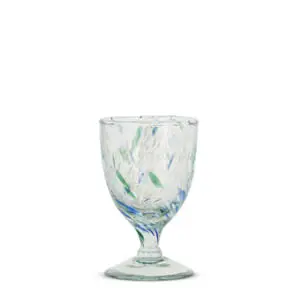 Nkuku Taja Wine Glass Sea Blue